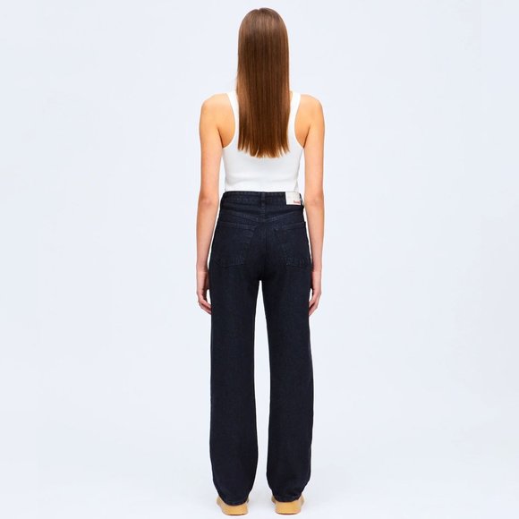 HNST Isolde High Rise Loose Stone Black Denim Jeans - Picture 6 of 8